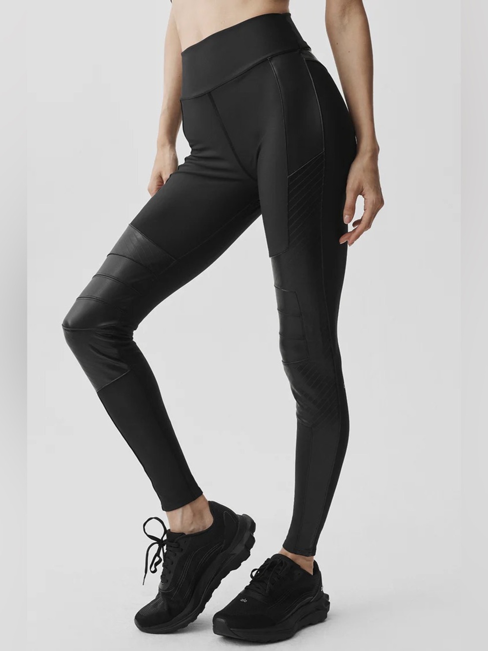 ALO Yoga Black Airlift Winter Warm High-Waist Supermoto Legging M New